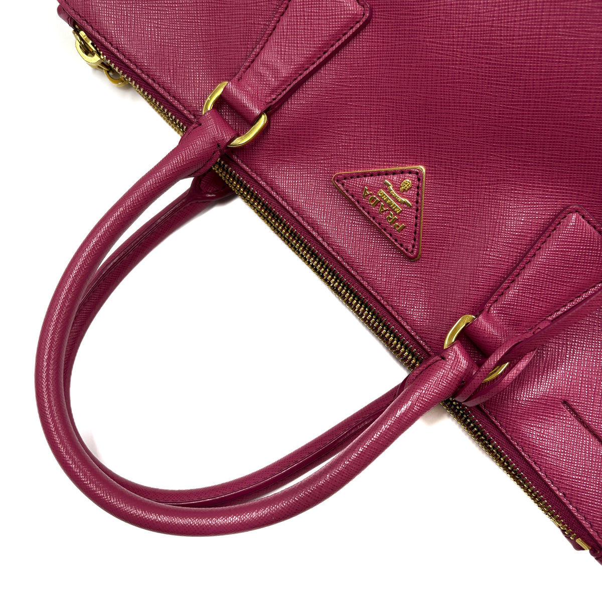 Large Saffiano Handbag Fuchsia