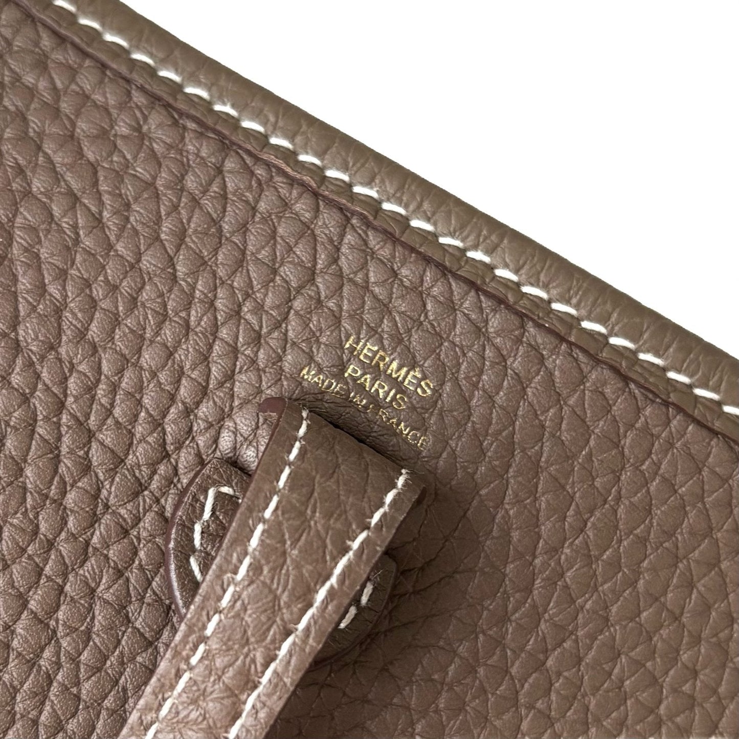 Evelyne TPM Mini Etoupe Clemence Leather