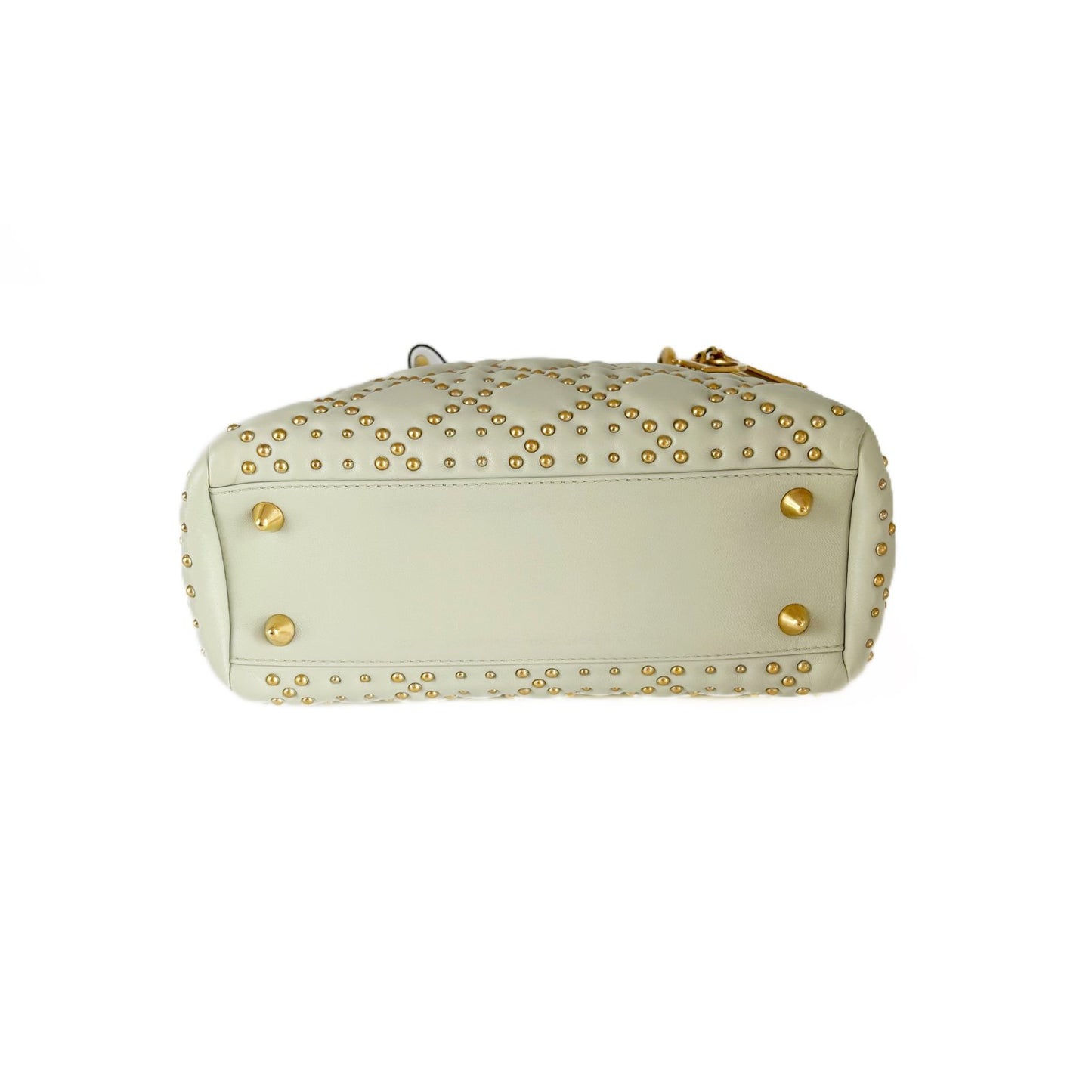 Lady Dior Studded Grey-Blue