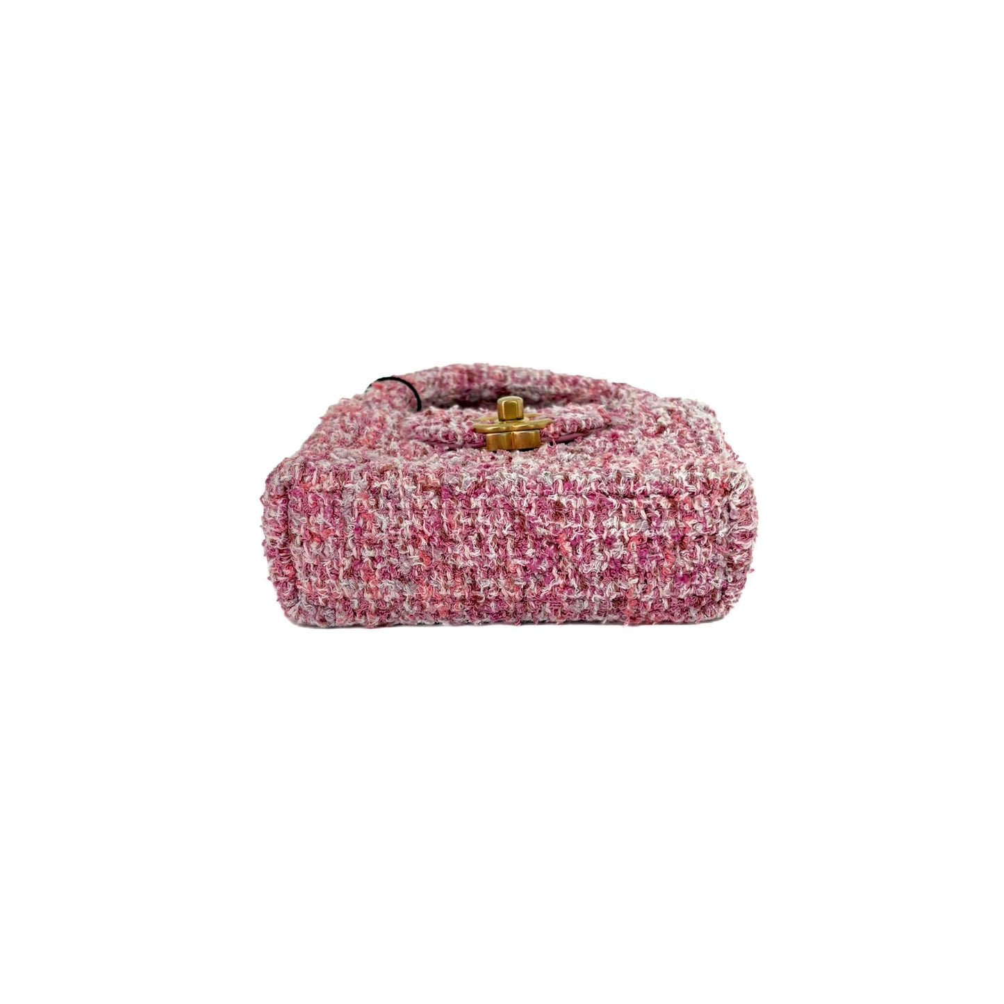 Mini Shopping Tote Tweed Pink/White