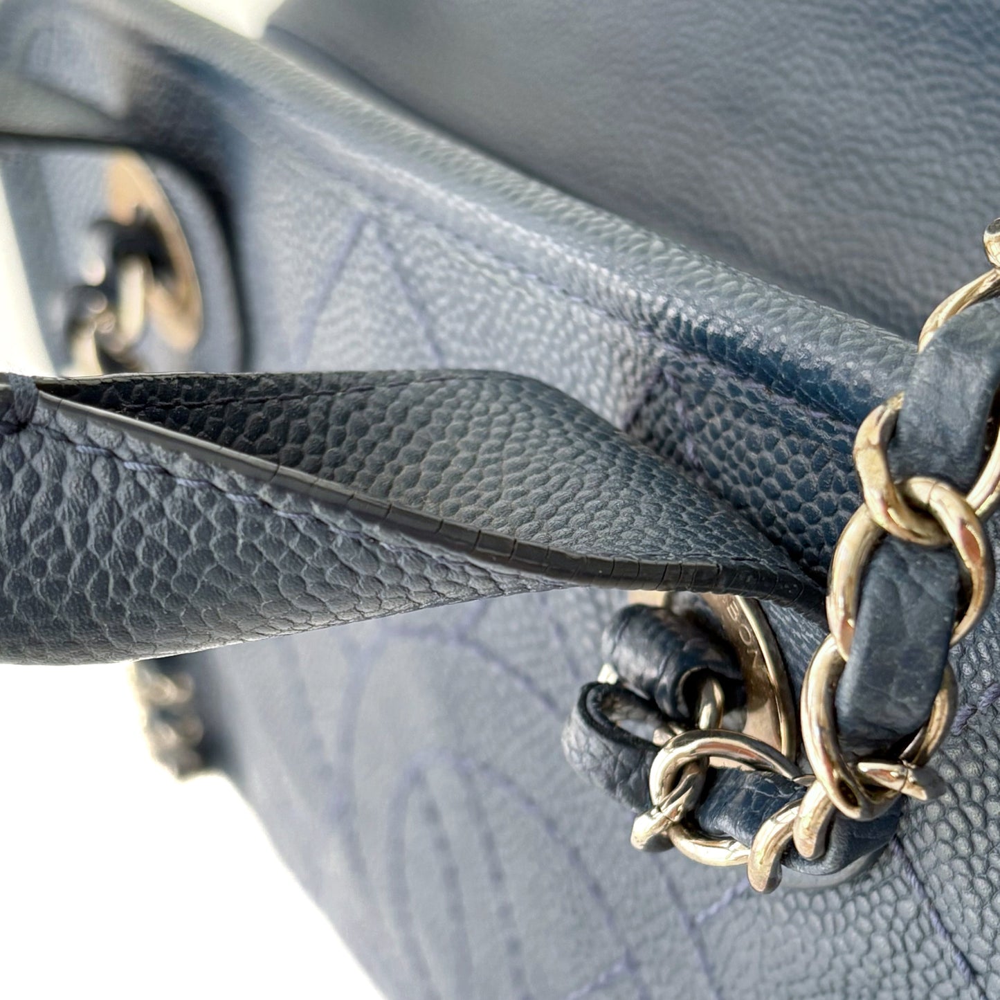 CC Crown Caviar Leather Tote