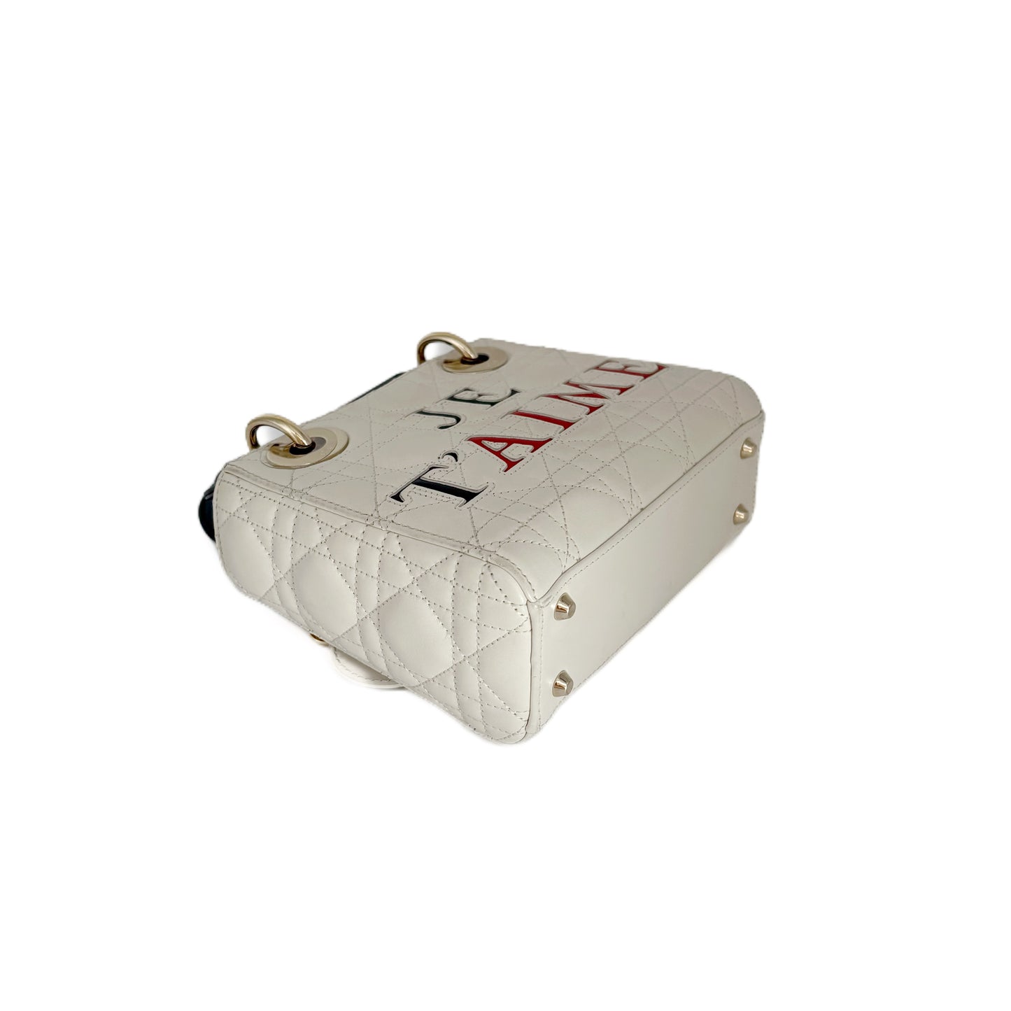 Lady Dior Mini  White/Red
