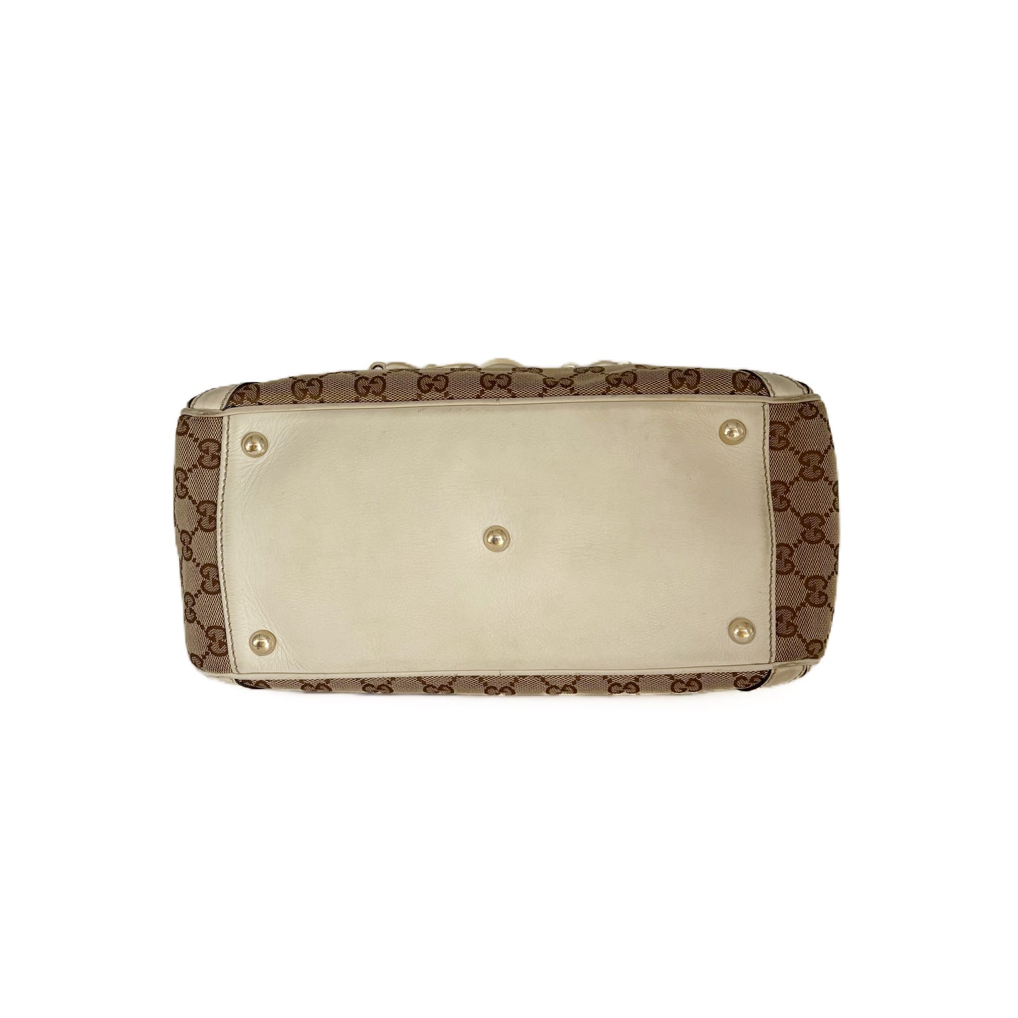 Horsebit Bamboo Medium White/Brown