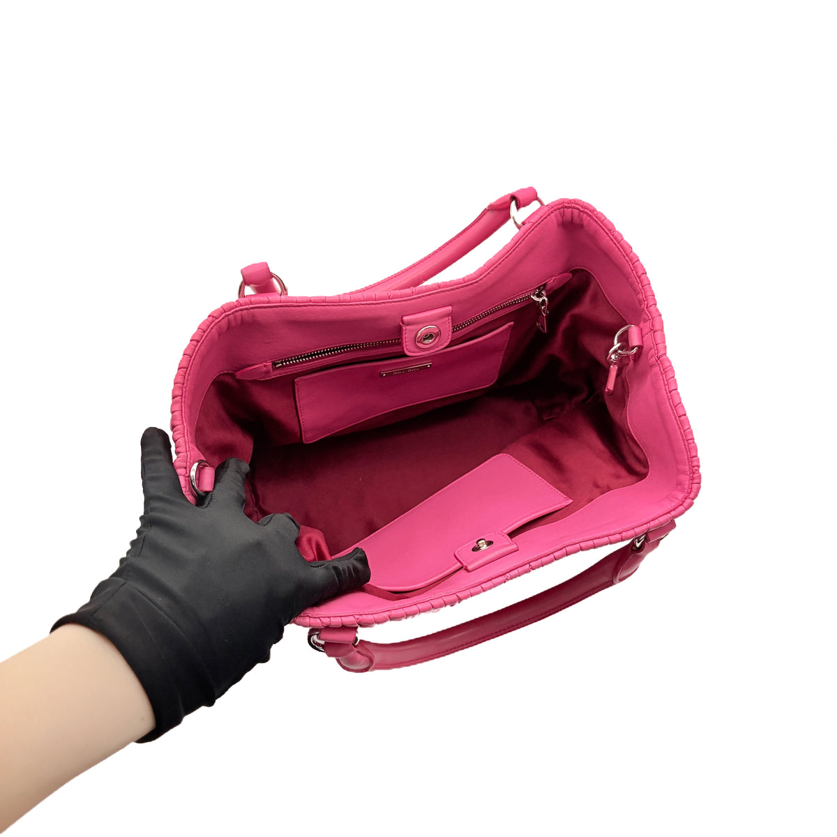 Matelassé Handbag Pink