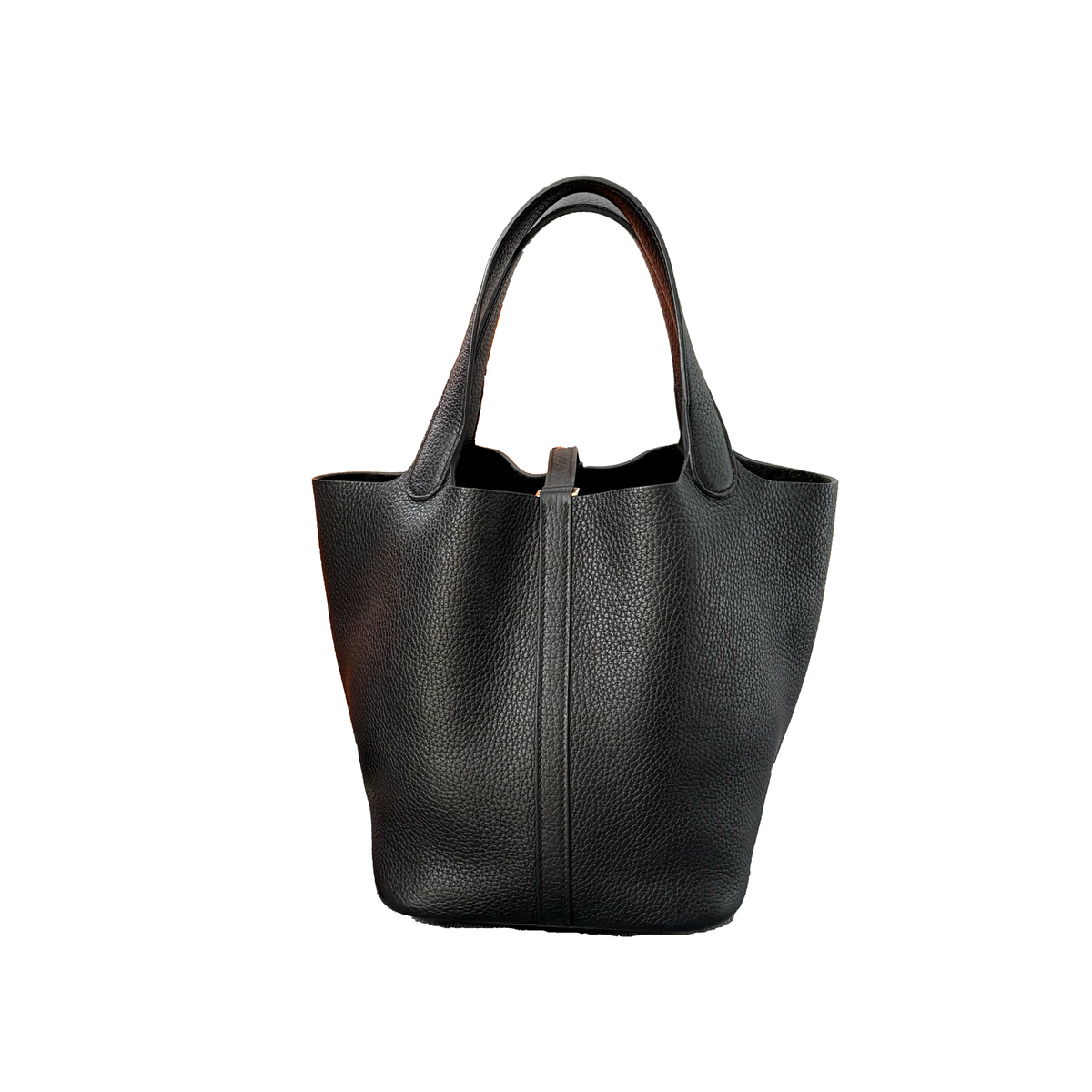 Black Hermes Picotin 22 — actual item, back view
