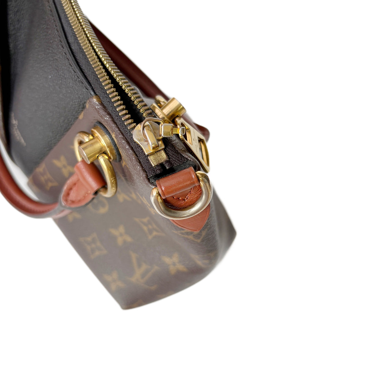 V Tote BB Brown/Black