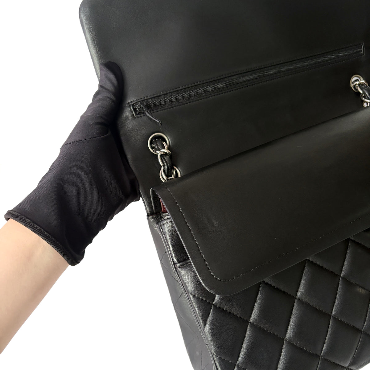 Classic Flap Jumbo Large Black