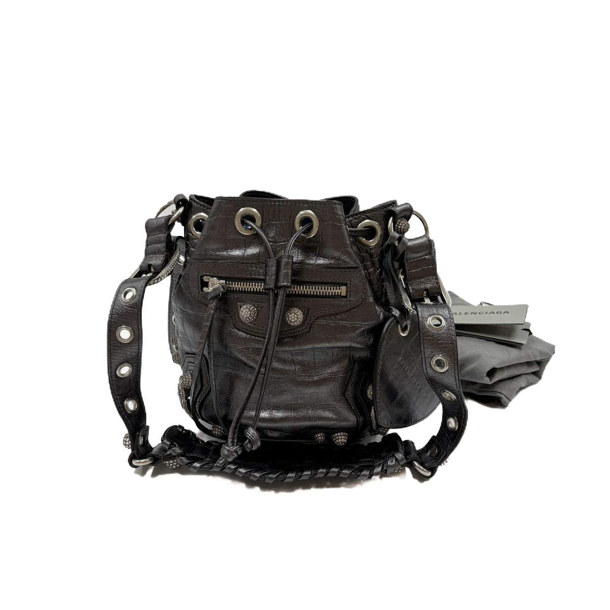 Balenciaga Le Cagole XS Bucket Bag Black