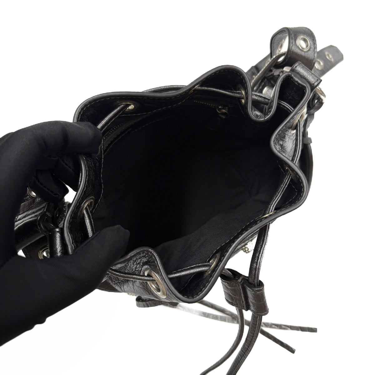 Balenciaga Le Cagole XS Bucket Bag Black