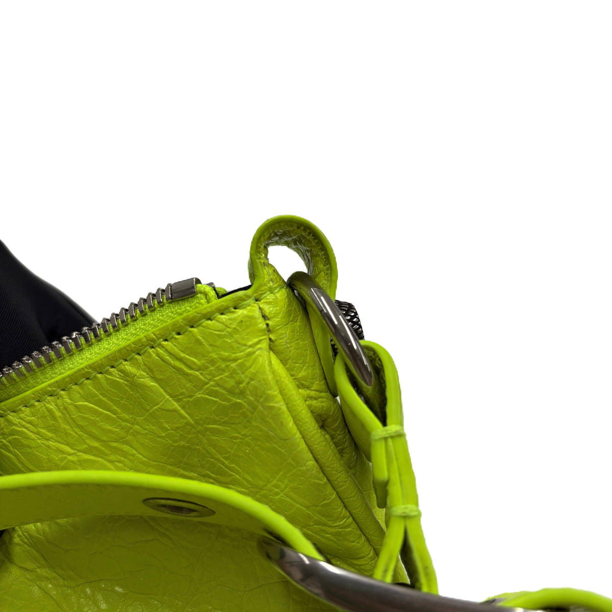 Balenciaga Le Cagole XS Shoulder Bag Neon Green