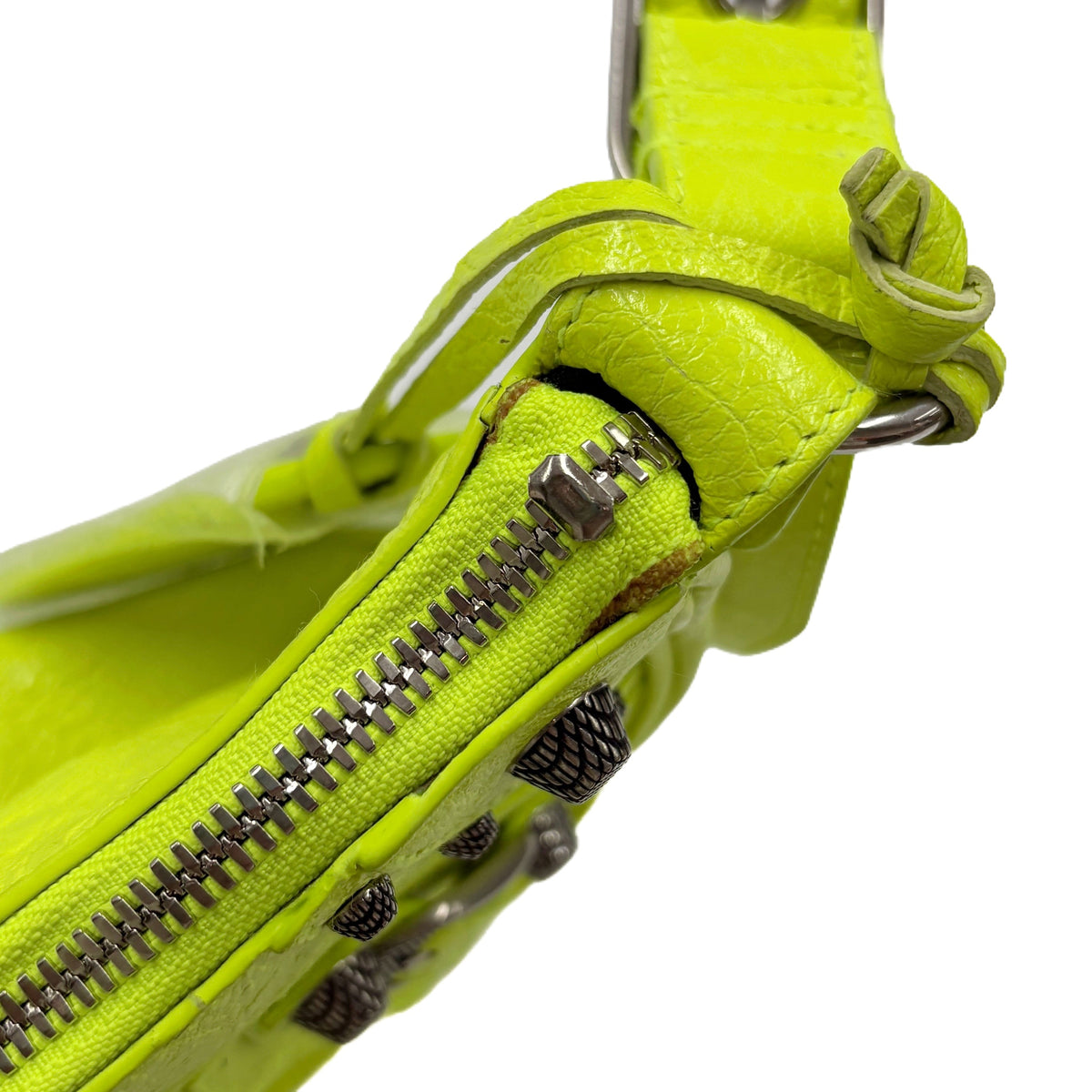 Balenciaga Le Cagole XS Shoulder Bag Neon Green