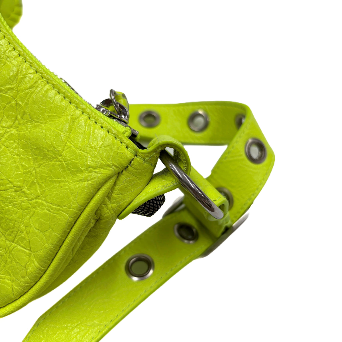 Balenciaga Le Cagole XS Shoulder Bag Neon Green