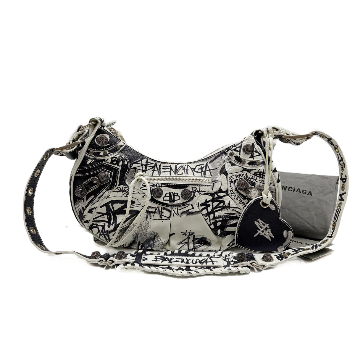 Motorcycle Bag Black and White