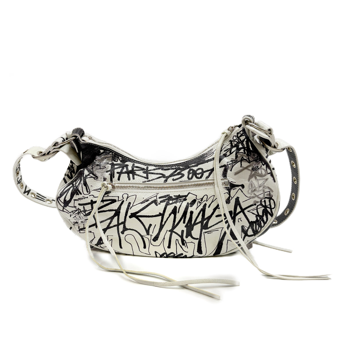 Motorcycle Bag Black and White