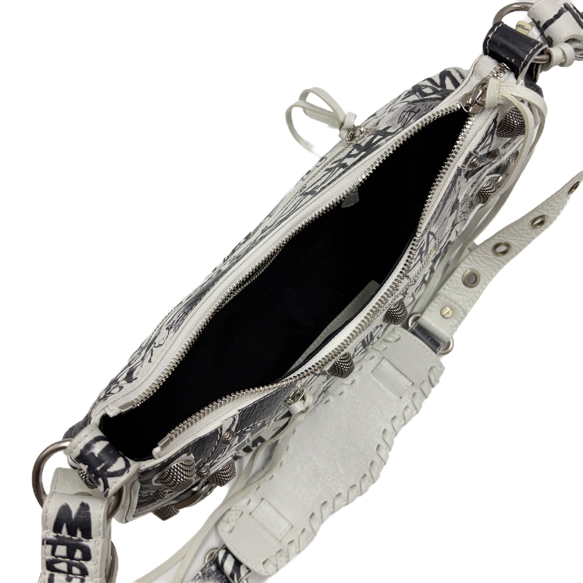 Motorcycle Bag Black and White