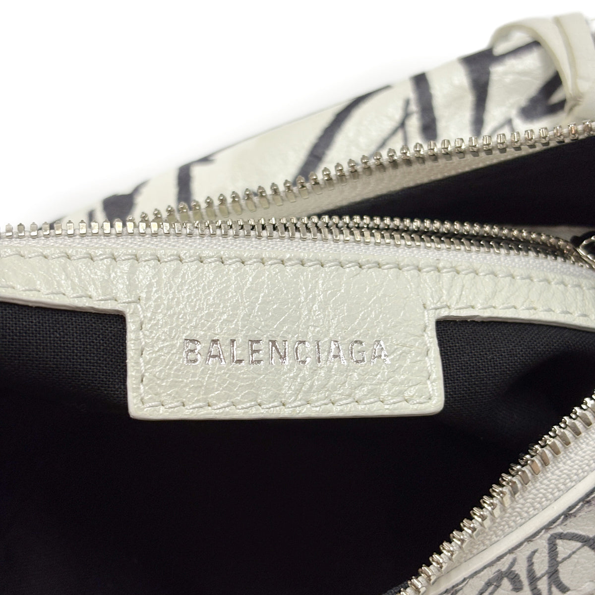 Motorcycle Bag Black and White