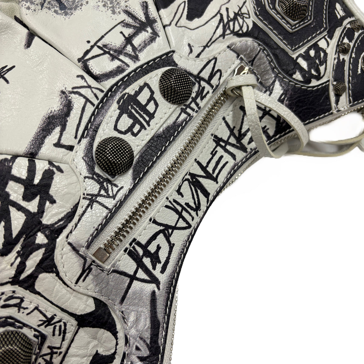 Motorcycle Bag Black and White