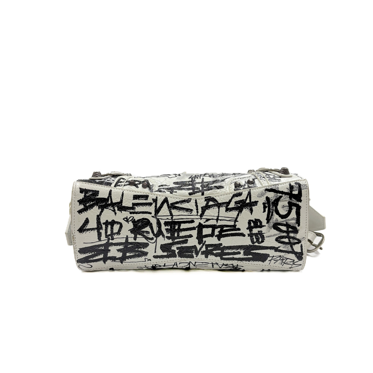 Balenciaga Neo Cagole XS Graffiti White and Black