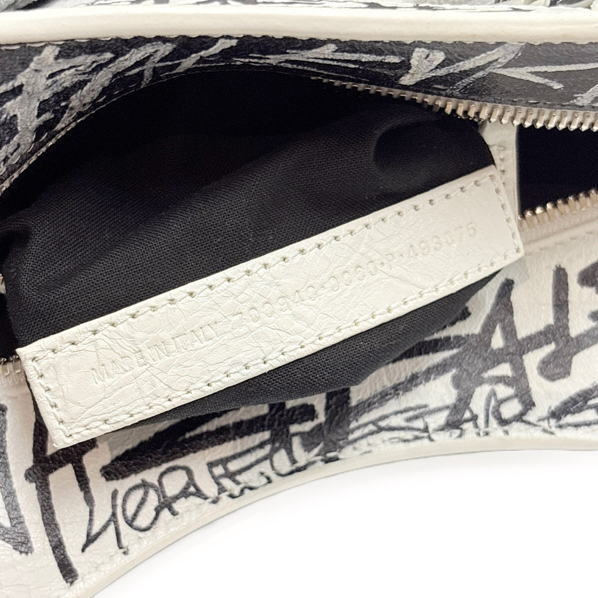 Balenciaga Neo Cagole XS Graffiti White and Black
