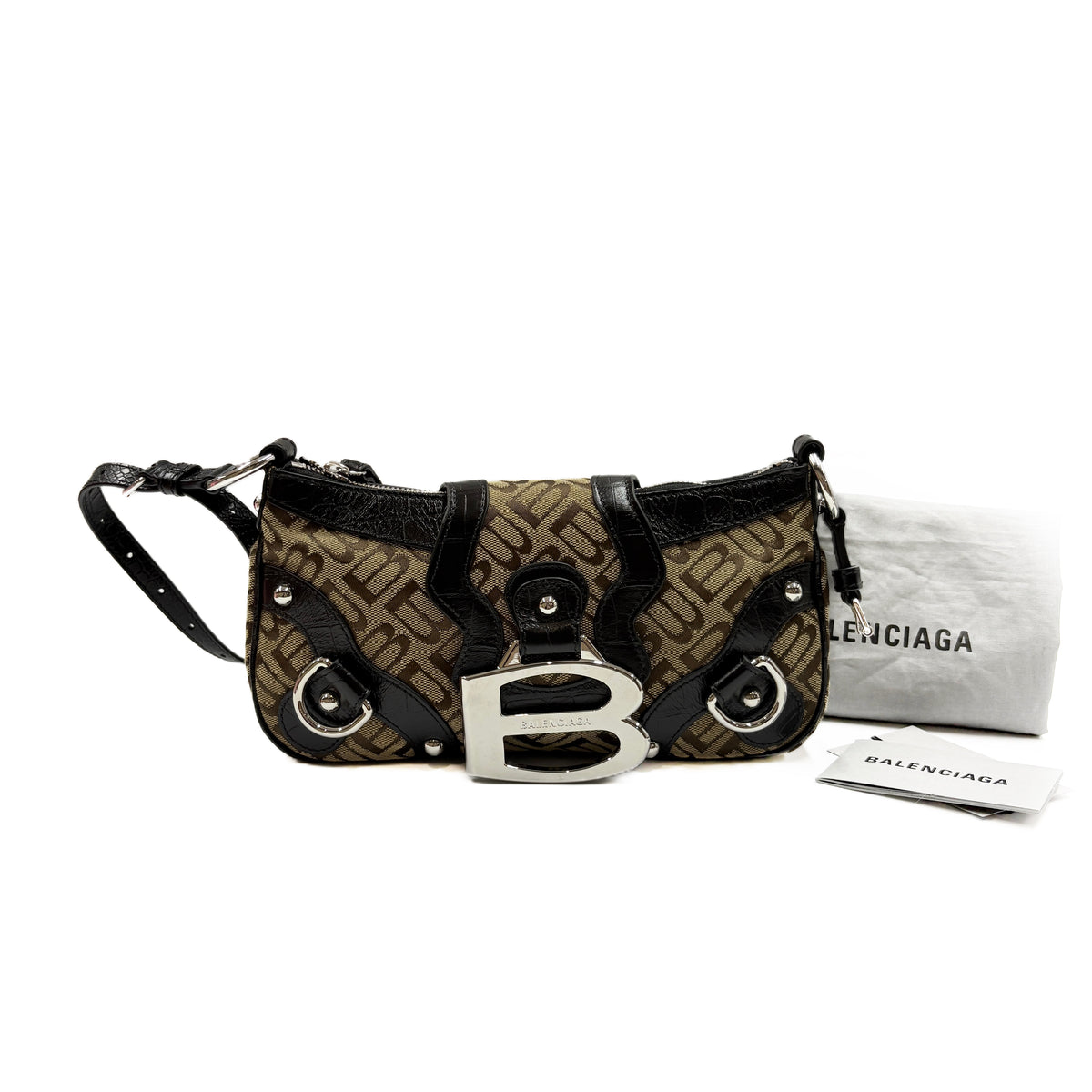 Essex Small Embossed Brown and Black