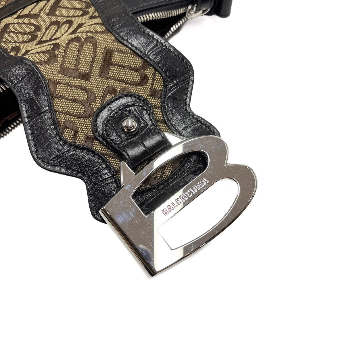 Essex Small Embossed Brown and Black