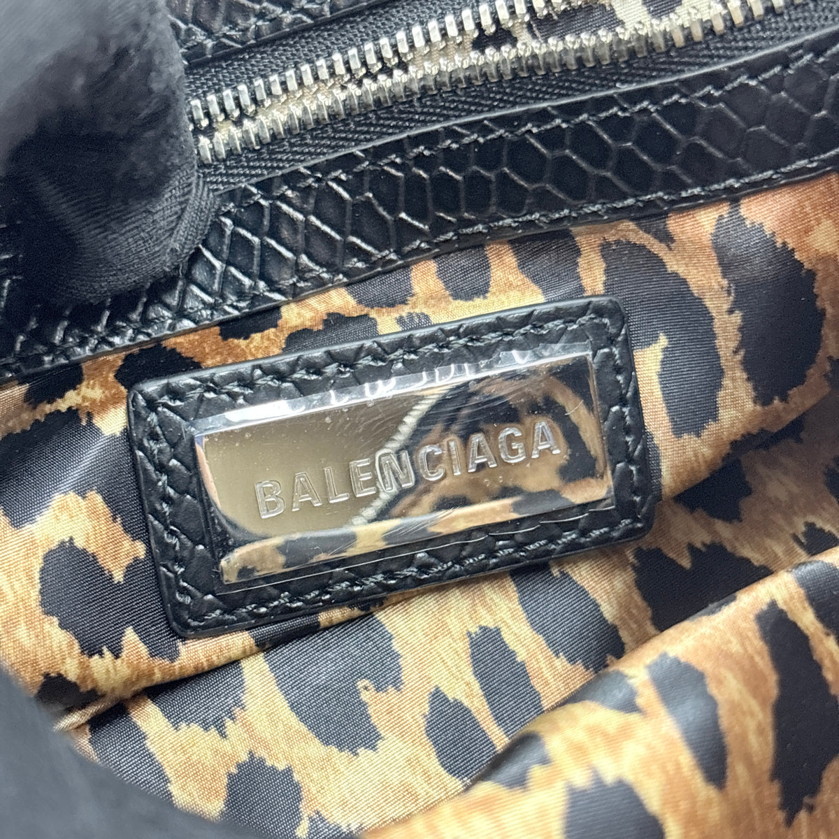 Essex Small Embossed Brown and Black