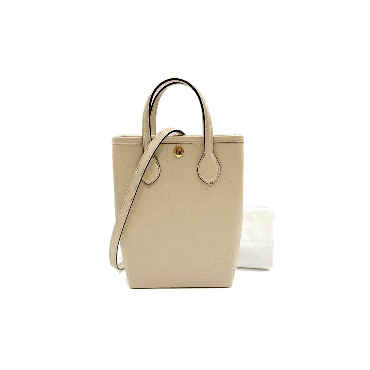 GG Embossed Super Mini Light Beige