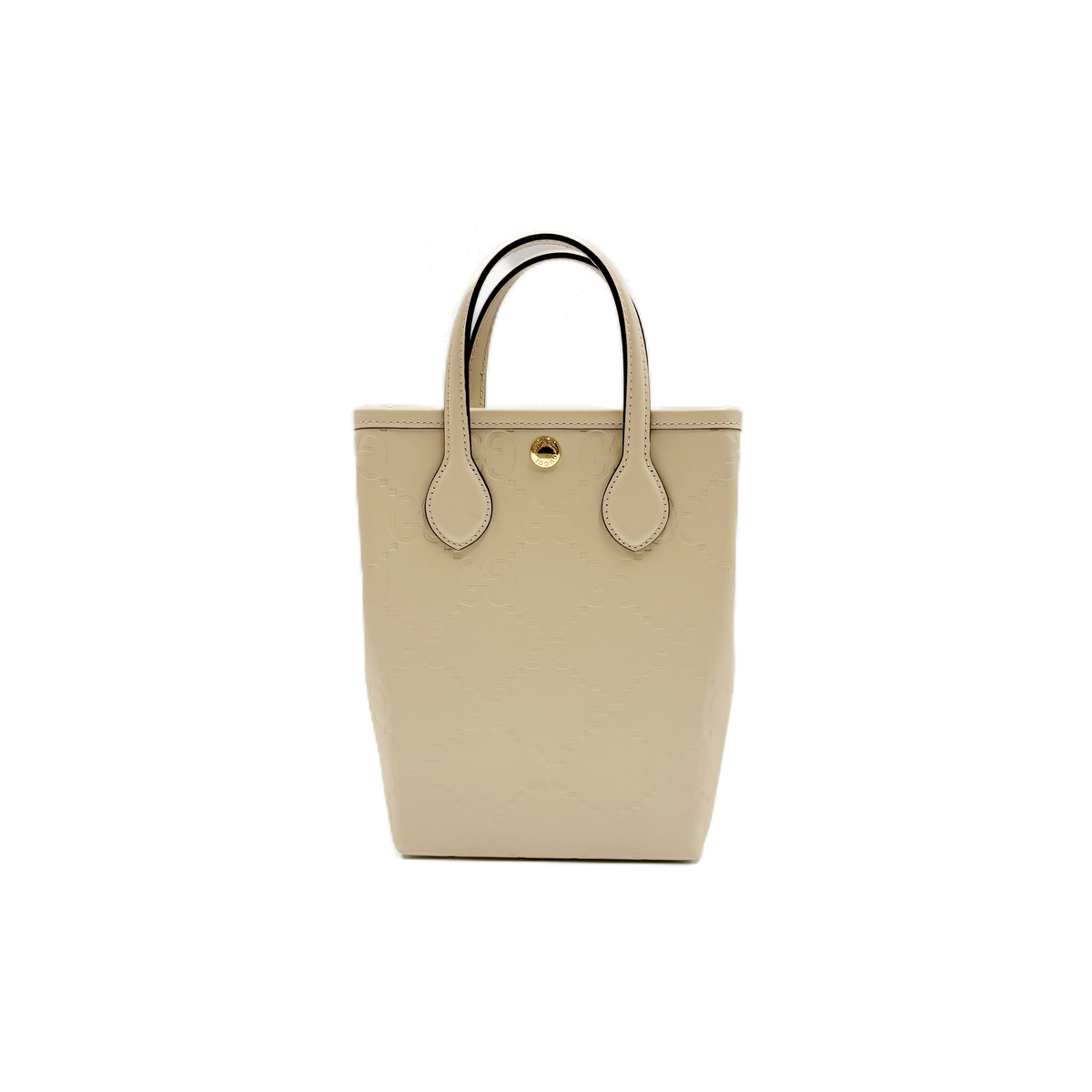 GG Embossed Super Mini Light Beige