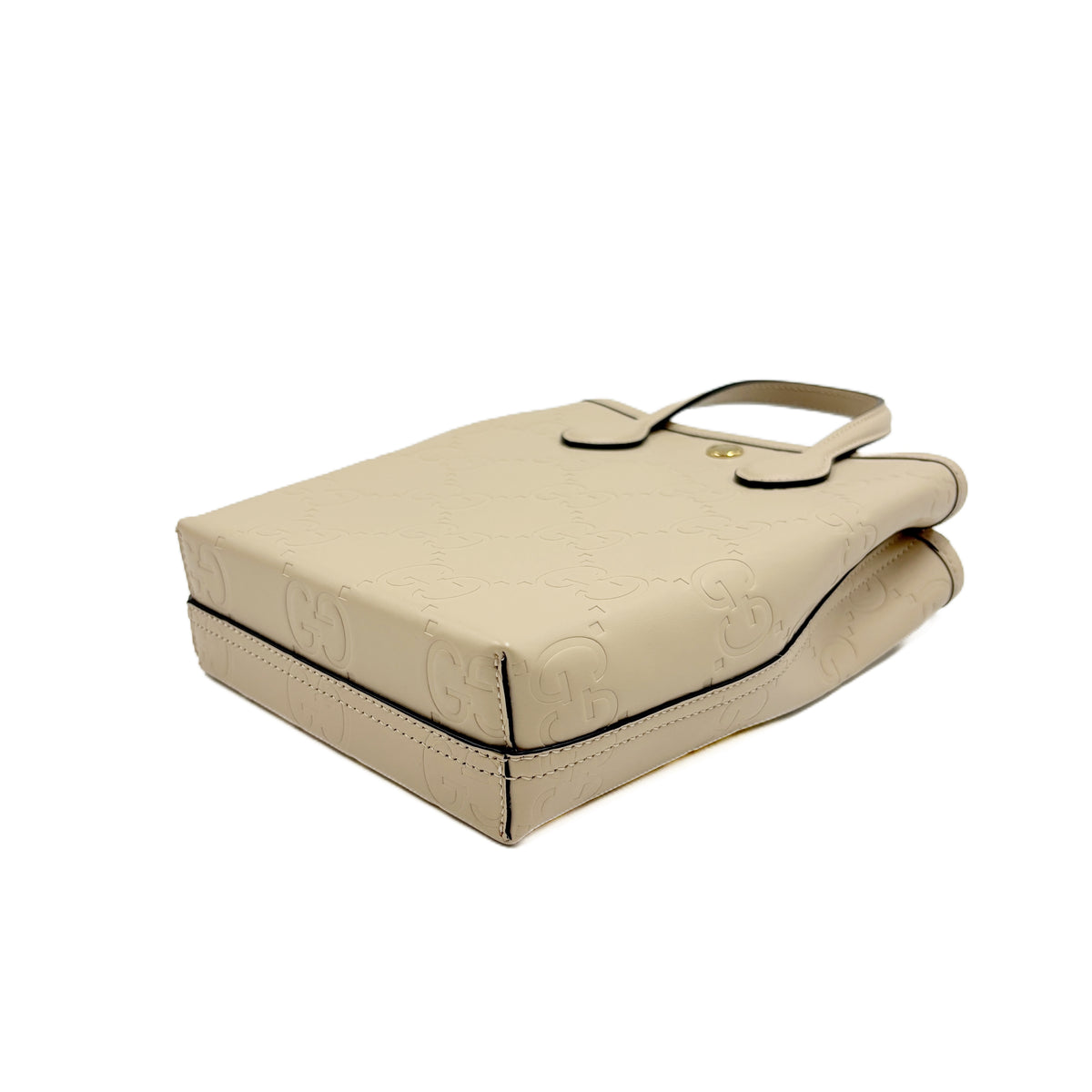 GG Embossed Super Mini Light Beige