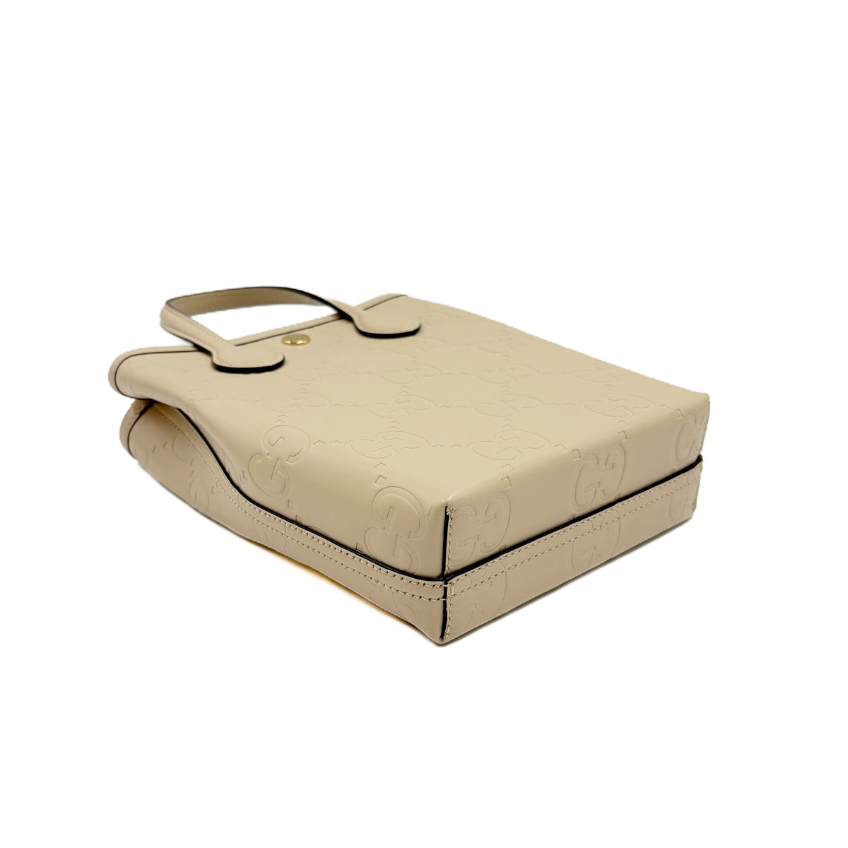 GG Embossed Super Mini Light Beige