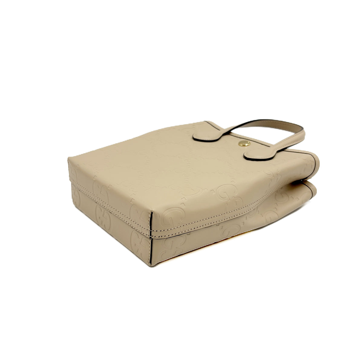 GG Embossed Super Mini Light Beige
