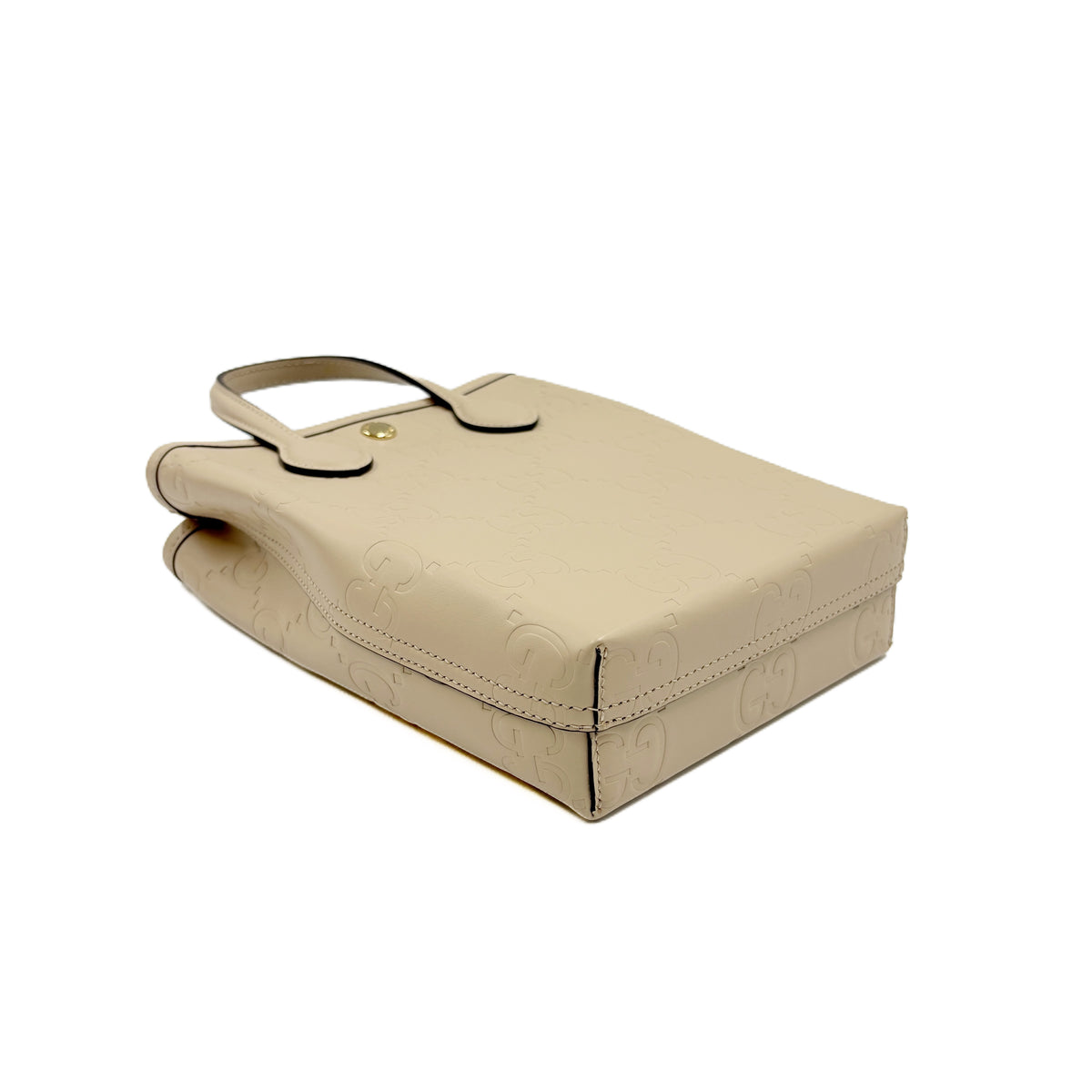 GG Embossed Super Mini Light Beige