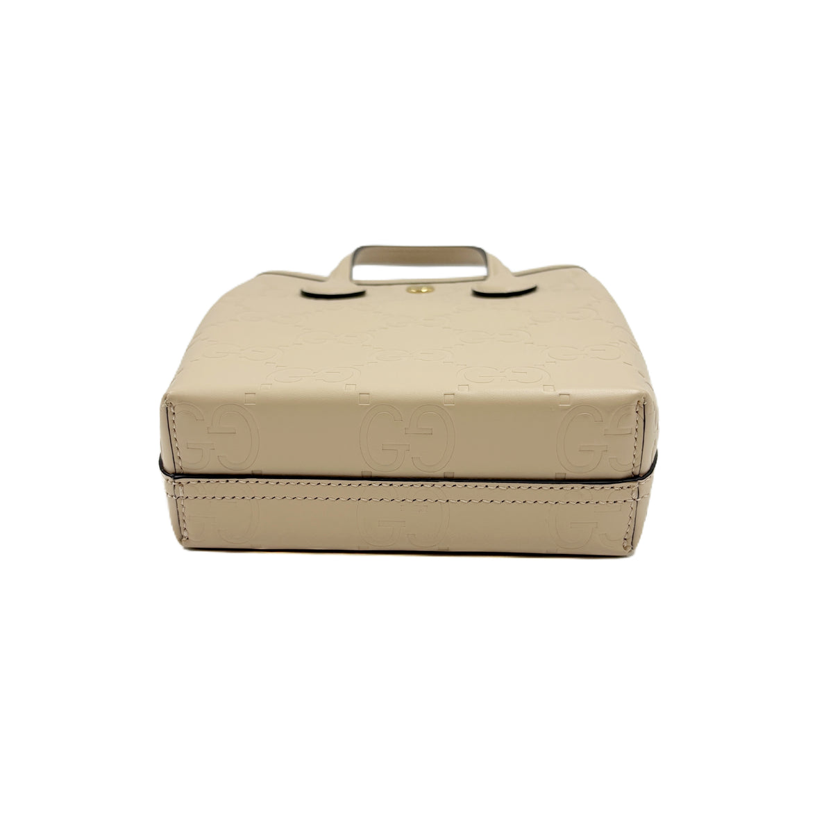 GG Embossed Super Mini Light Beige