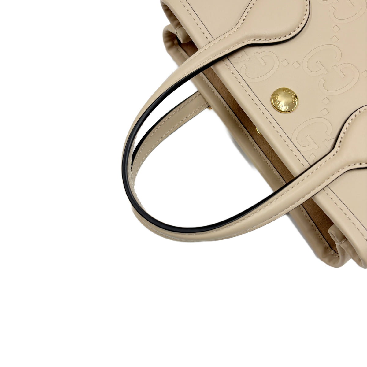 GG Embossed Super Mini Light Beige