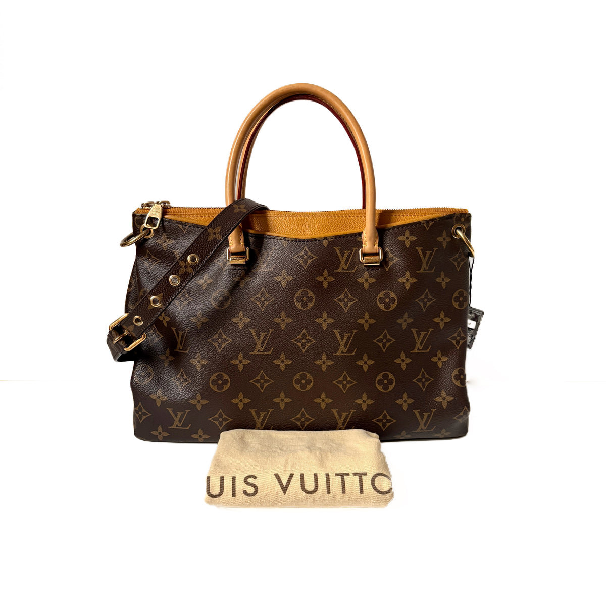 Pallas Medium Monogram Brown and Yellow
