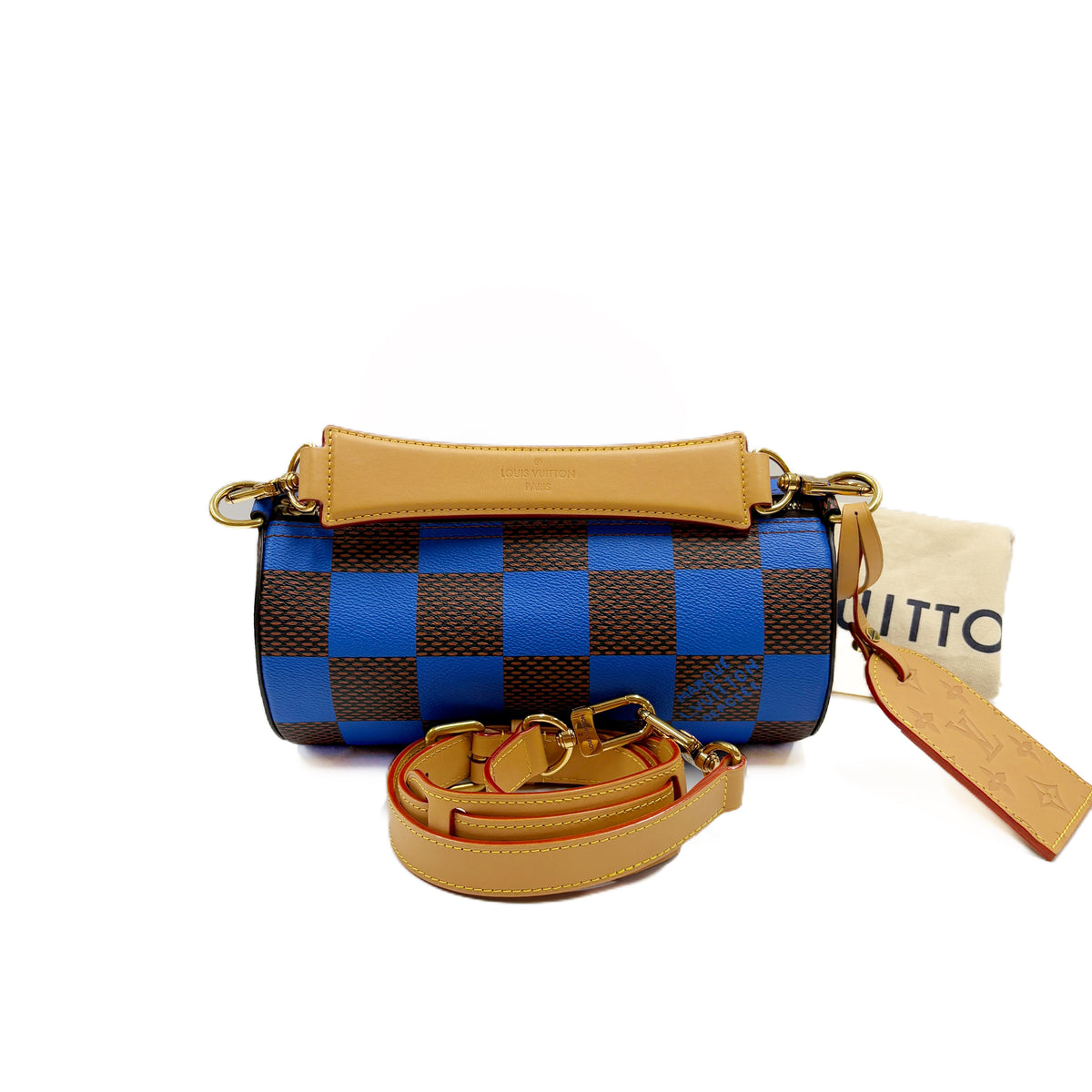 Papillon Monogram Brown and Blue