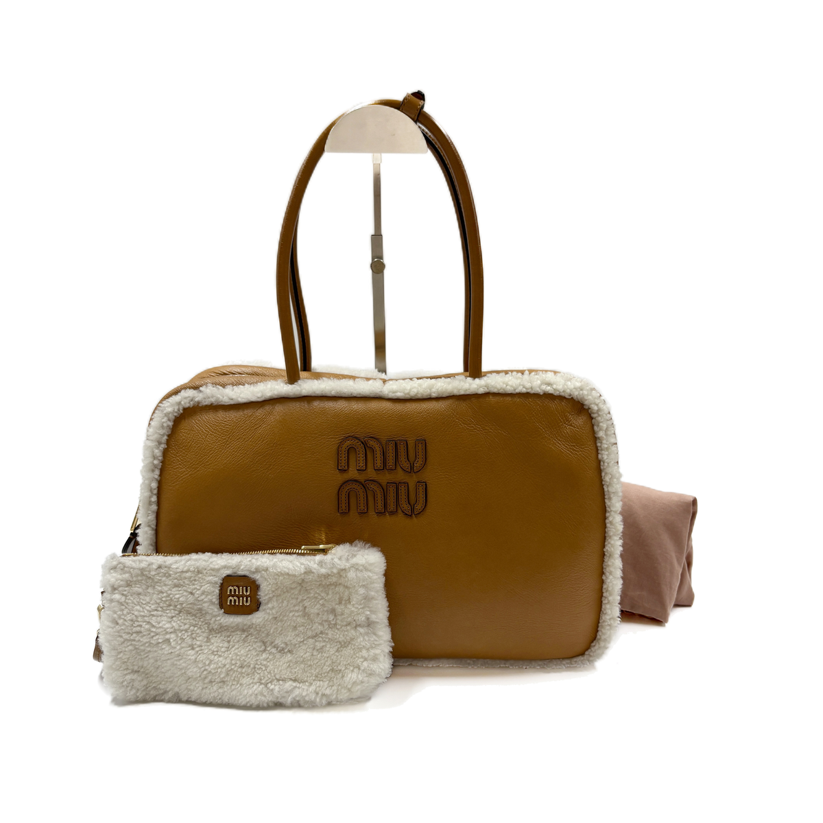 Handbag White and Brown