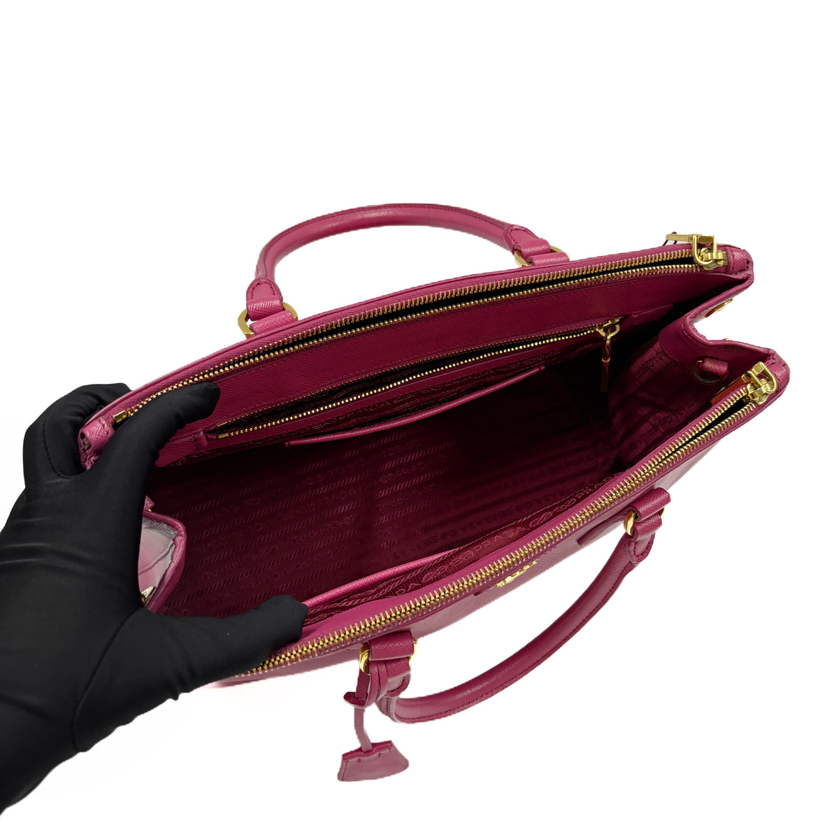 Large Saffiano Handbag Fuchsia