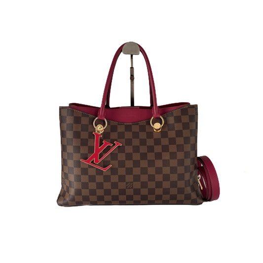 Riverside Medium Damier Brown and Red