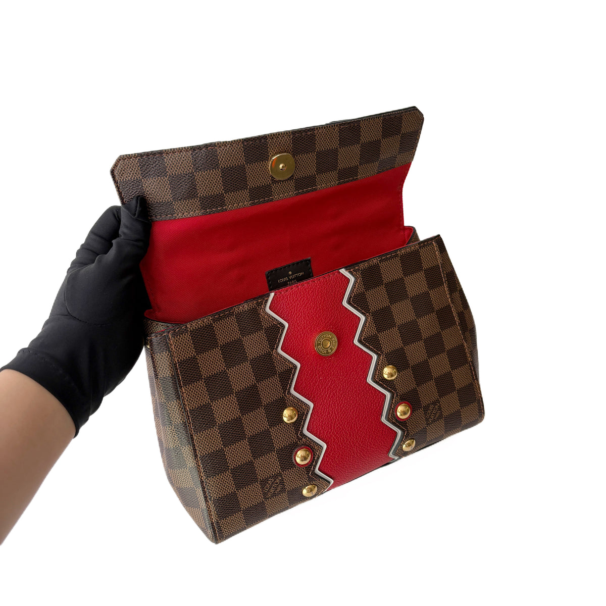 Bond Street BB Damier Karakoram Brown and Red