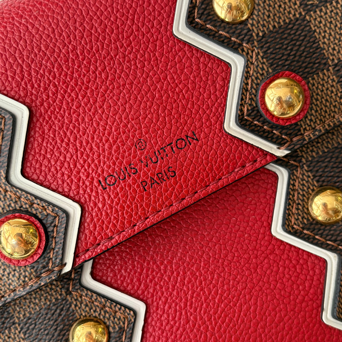 Bond Street BB Damier Karakoram Brown and Red
