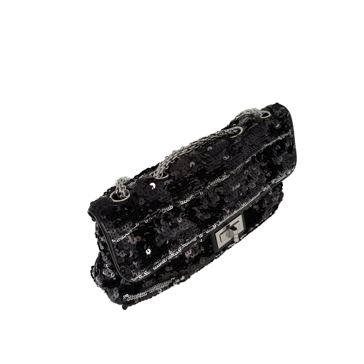 2.55 Medium Sequin Black