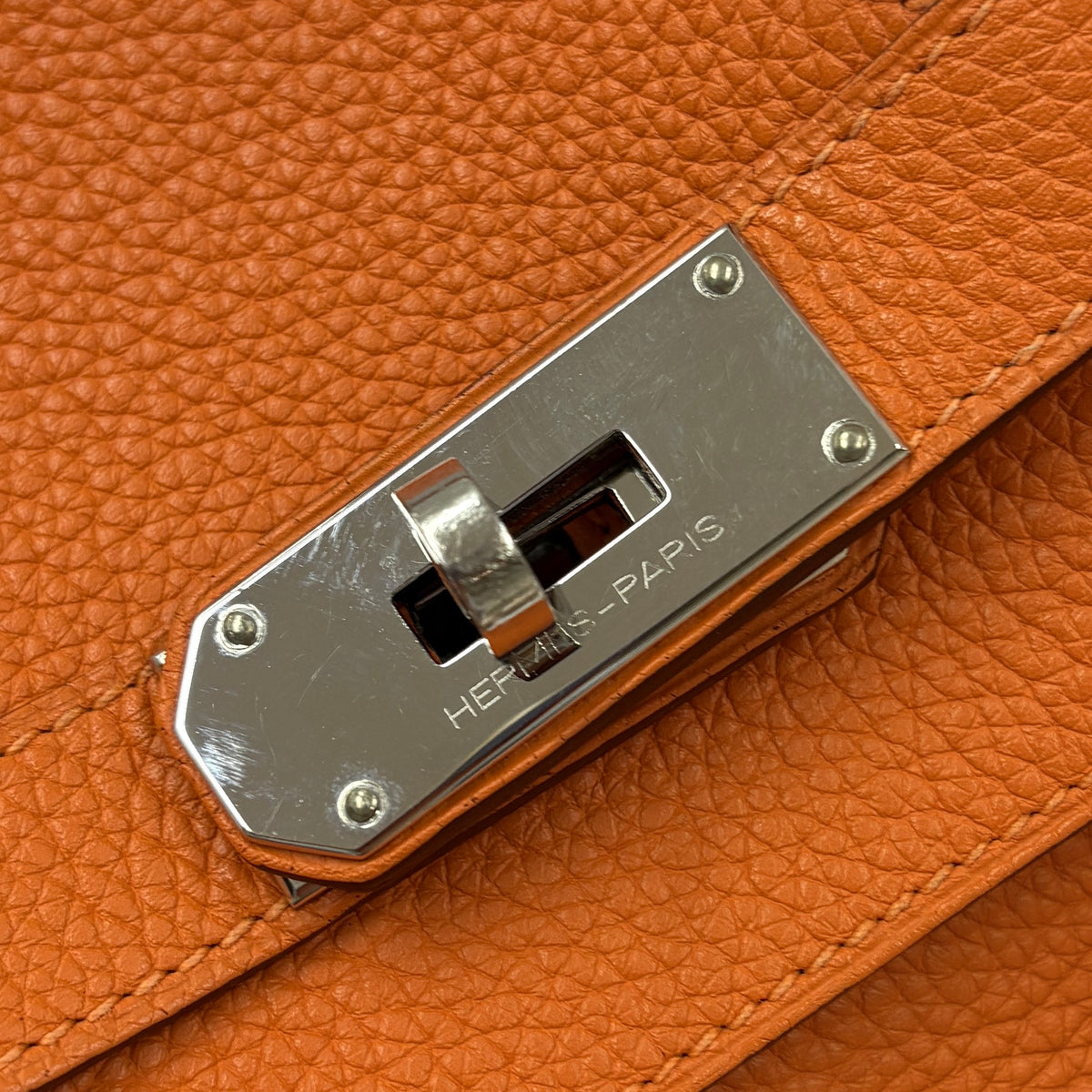 Birkin Horizontal Togo Orange Brown