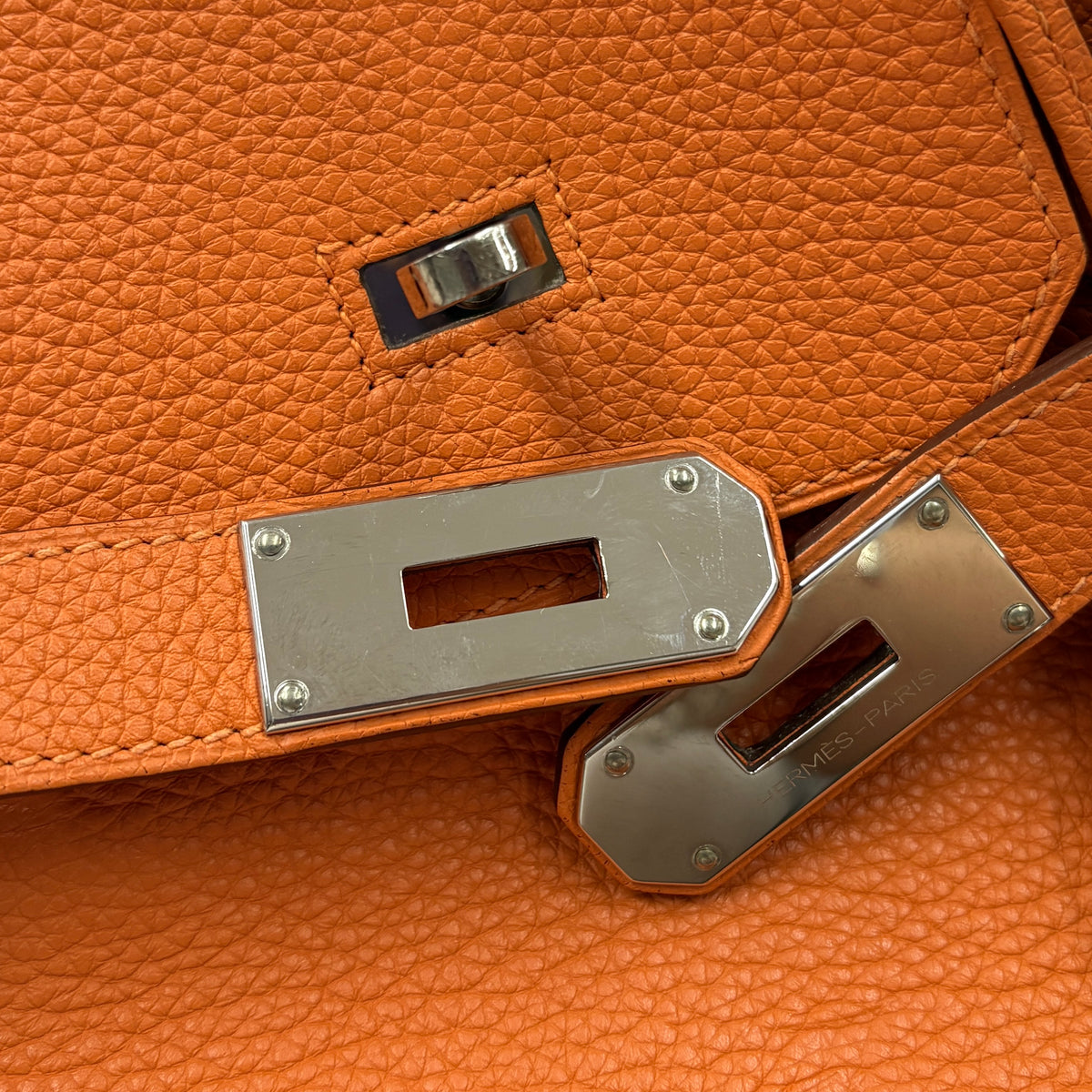 Birkin Horizontal Togo Orange Brown
