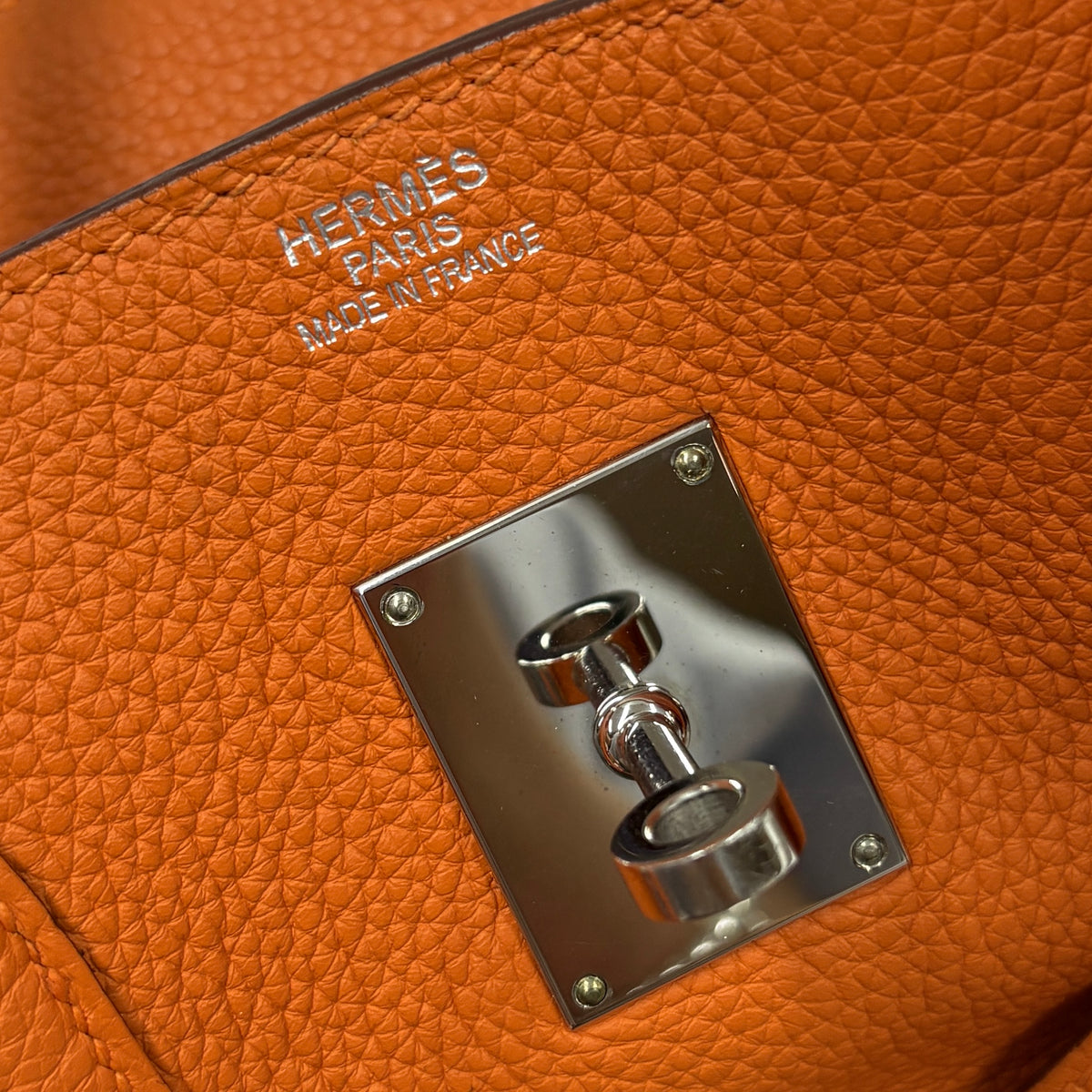 Birkin Horizontal Togo Orange Brown