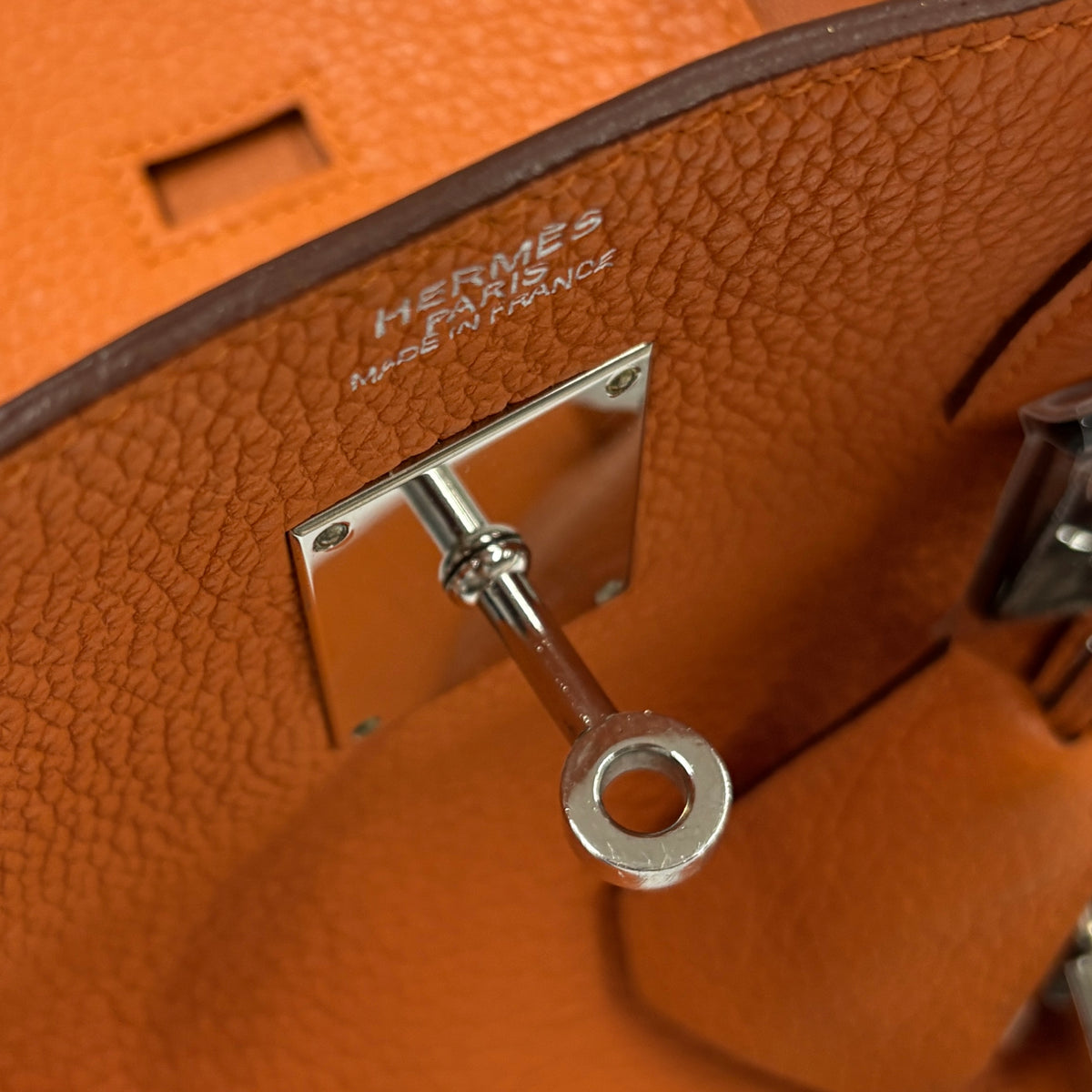 Birkin Horizontal Togo Orange Brown