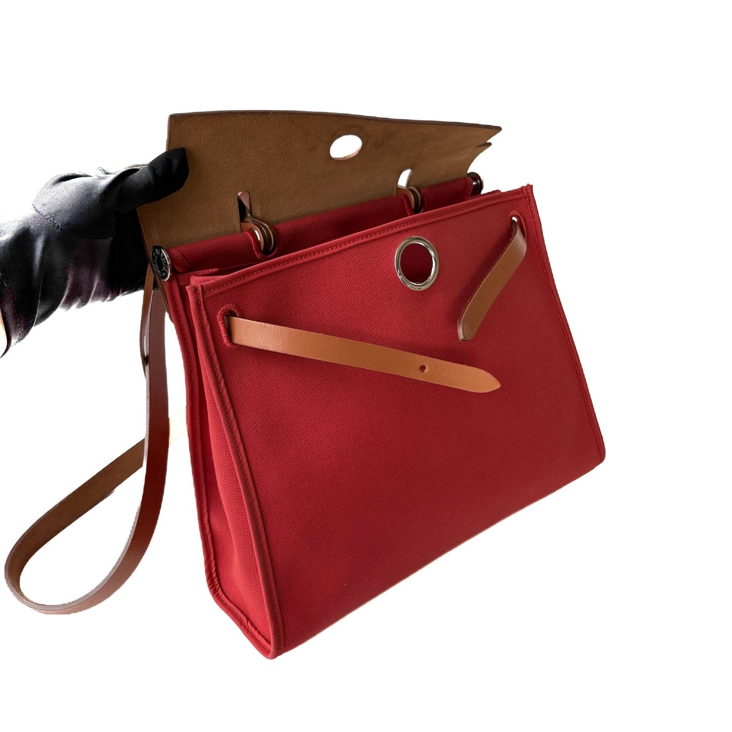 Herbag Zip 31 Natural Canvas and Leather