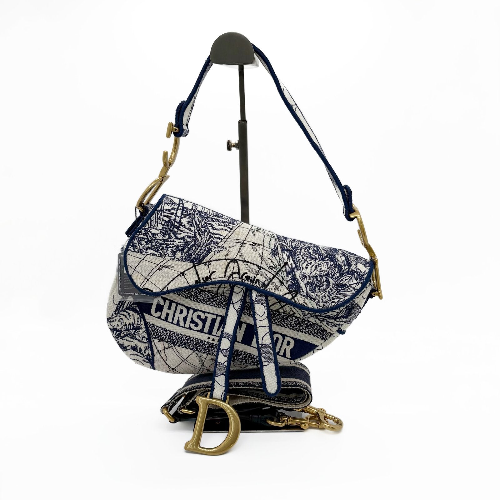 Dior Saddle Toile de Jouy front