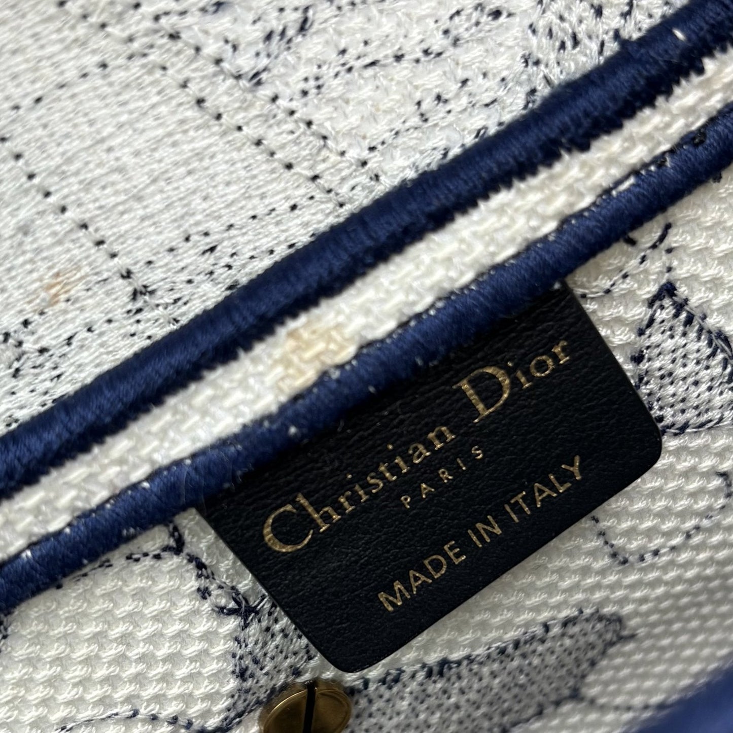 Saddle Bag Toile de Jouy Embroidered