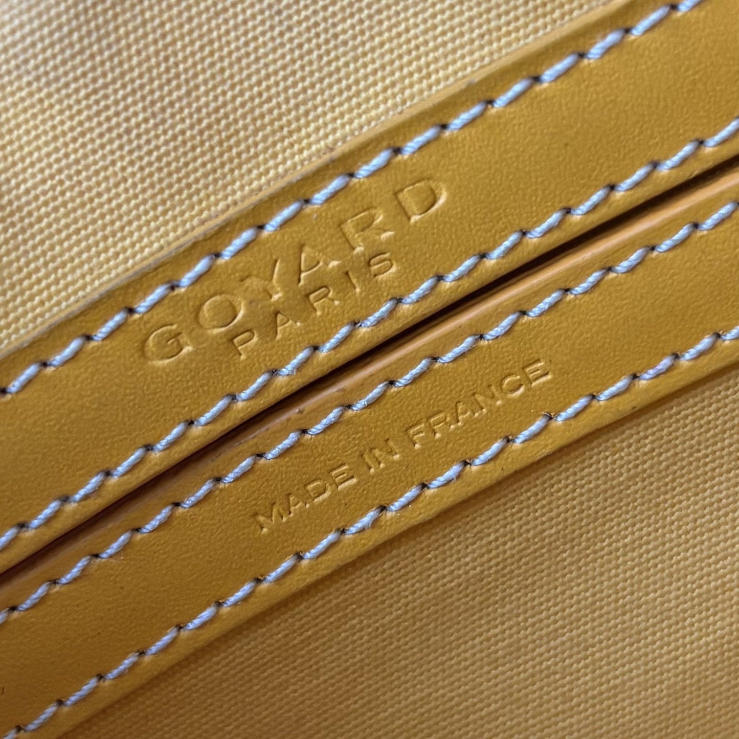Cap Vert PM Yellow Goyardine Canvas